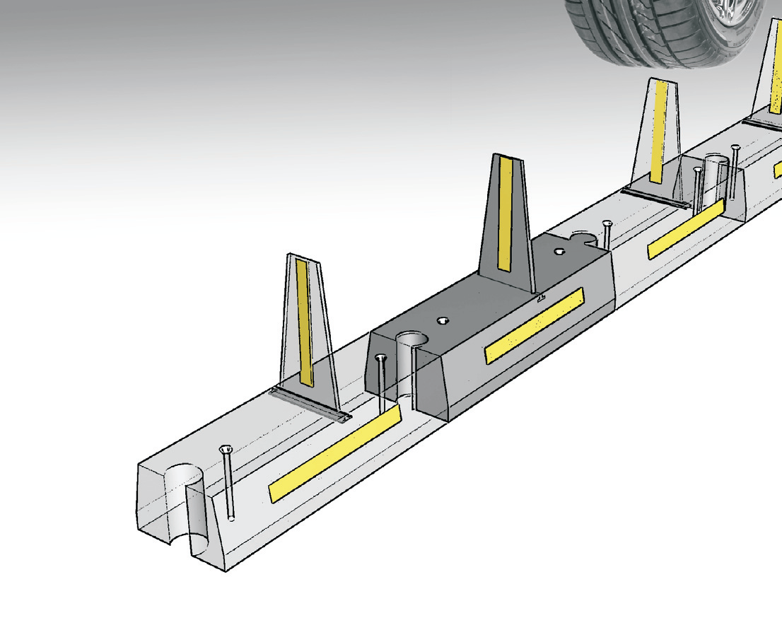 Разделитель полос движения резиновый