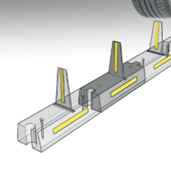 Разделитель полос движения резиновый